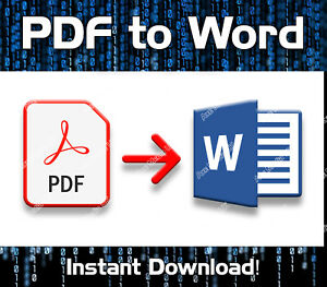 pdf to word online converter for free